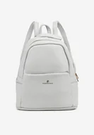 Plecaki - Szary Plecak z Metalicznym Napisem Elisalla - miniaturka - grafika 1