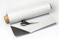 Folie do laminatora - Folia magnetyczna 0,4 mm biała z klejem - miniaturka - grafika 1