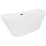 Wanny - Mexen Dora wanna wolnostojąca 150 x 75 cm, biała, przelew czarny - 52071507500-70 - miniaturka - grafika 1