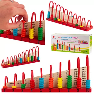 KORALIKI DREWNIANE LICZYDŁO SORTER MONTESSORI - Mały naukowiec - miniaturka - grafika 1
