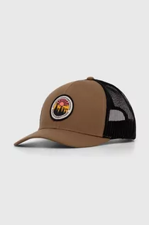 Czapki męskie - Billabong czapka z daszkiem kolor brązowy z aplikacją - grafika 1