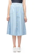 Spódnice - LEE CHAMBRAY SKIRT SUMMER BLUE L38ZBINJ W30 - miniaturka - grafika 1