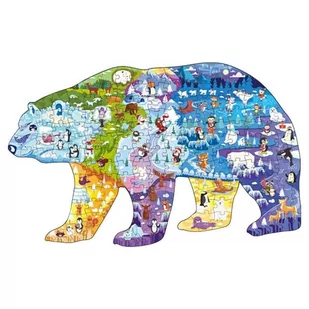 Pierwsze Puzzle Edukacyjne -Duże - Miś Polarny - Zwierzęta - Puzzle - miniaturka - grafika 1