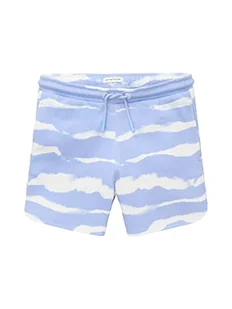 TOM TAILOR Dziewczęce 1036423 bermudy dziecięce szorty dresowe, 31720 niebieskie Heron Tie Dye Stripe, 128, 31720 - Blue Heron Tie Dye Stripe, 128 cm - Spodenki damskie - miniaturka - grafika 1