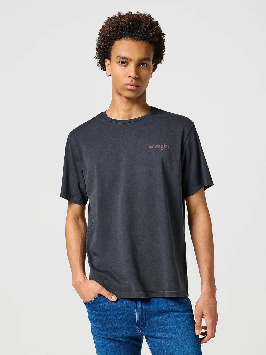 t-shirt uomo wrangler 112357389 black