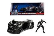 Samochody i pojazdy dla dzieci - Simba Toys Marvel. Lykan Hypersport z figurką Black Panther - miniaturka - grafika 1