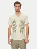 Koszule męskie - Blend Koszula 20717697 Beżowy Regular Fit - miniaturka - grafika 1