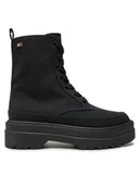 Botki damskie - Tommy Hilfiger Botki FW0FW08200 Czarny - miniaturka - grafika 1