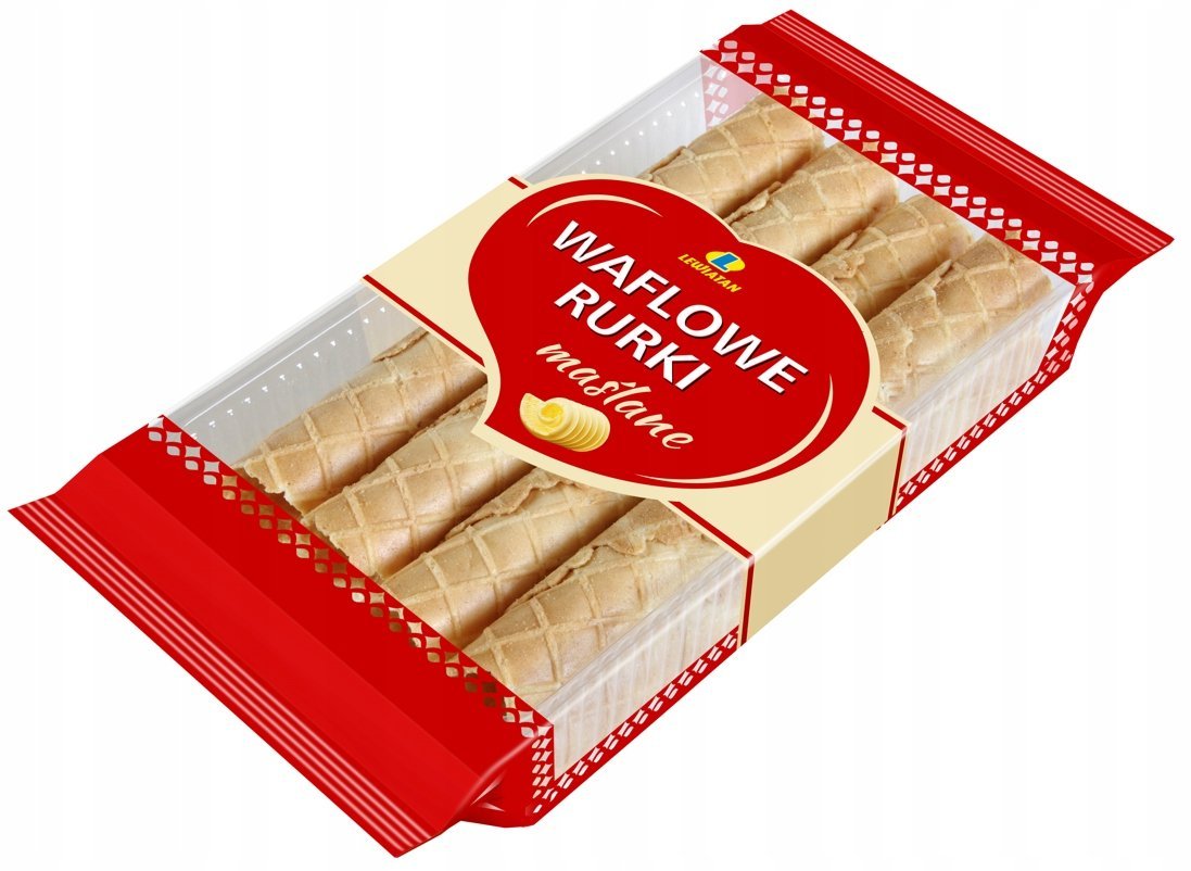 Lewiatan Rurki Waflowe Maślane do Deserów 100g