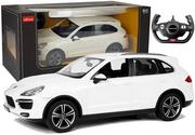 Zabawki zdalnie sterowane - Rastar LEANToys Auto R/C Porsche Cayenne 1:14 Białe na pilota 6006 - miniaturka - grafika 1