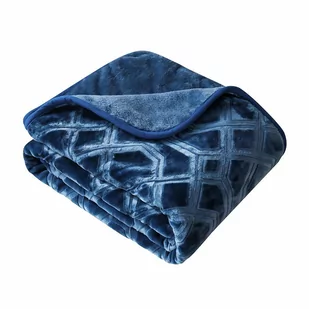 Koc akrylowy SPOD IGŁY I NITKI Vito, granatowy, 160x200 cm - Koce Koc akrylowy SPOD IGŁY I NITKI Vito, granatowy, 160x200 cm - Koce - miniaturka - grafika 1