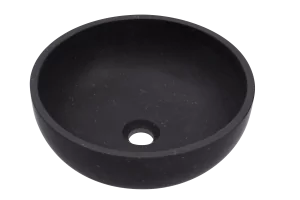 ALANAD AD APO 38cm czarna Kamienna umywalka nablatowa APO 38cm czarna - Umywalki - miniaturka - grafika 1