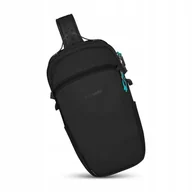 Plecaki - Plecak antykradzieżowy na jedno ramię Pacsafe Eco 12L czarny z econylu - miniaturka - grafika 1