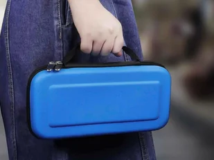 Etui futerał pokrowiec Alogy do konsoli Nintendo Switch Niebieskie 02 + Szkło - Akcesoria do Nintendo - miniaturka - grafika 7