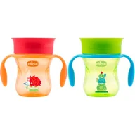 Kubki dla dzieci - Chicco Kubek 360° do nauki samodzielnego picia 200 ml : Kolor - Pomarańczowy - miniaturka - grafika 1