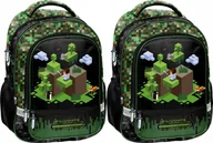 Plecaki szkolne i tornistry - Plecak Szkolny Paso tornister Minecraft klasa 1-3 x2 - miniaturka - grafika 1
