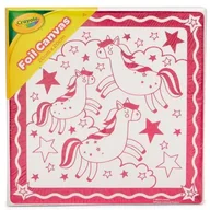 Zabawki kreatywne - Crayola: Malowanka płócienna z wzorem jednorożca - 20 x 20 cm - miniaturka - grafika 1