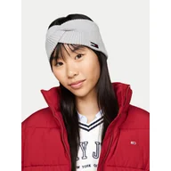 Czapki damskie - Opaska materiałowa Tommy Hilfiger Elongated Flag AW0AW16776 Szary - miniaturka - grafika 1