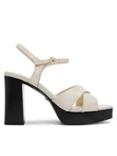 Sandały damskie - Gino Rossi Sandały ALIA-118081 Écru - miniaturka - grafika 1