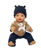 Akcesoria dla lalek - Ubranko Komplet 3 Elem. dla Dużej LALKI BORN BOBAS BABY 40-45 - miniaturka - grafika 1
