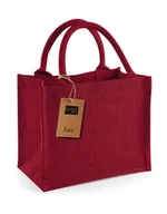 Torebki damskie - Eko Torba Z Juty Na Prezent W412 26x22x14 Czerwona - miniaturka - grafika 1