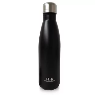 PURO PURO H2O Butelka termiczna ze stali nierdzewnej 500 ml (Matt Black) H2O500B1BLK - Butelki termiczne - miniaturka - grafika 1