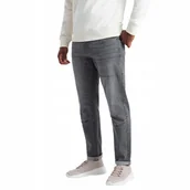 Spodnie męskie - Męskie spodnie jeansowe TAPER FIT szare V2 OM-PADP-0161 XXL - miniaturka - grafika 1