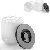 Pozostałe akcesoria barmańskie - Pojemnik do lodu na lód biały z czarną pokrywką 10L - miniaturka - grafika 1