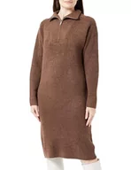 Sukienki - TOM TAILOR Denim Sukienka damska, 32516 – palony brązowy (Coffee Brown), M - miniaturka - grafika 1