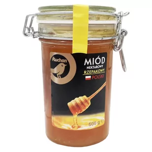 Auchan - Miód pszczeli nektarowy rzepakowy z Roztocza - Miód - miniaturka - grafika 1