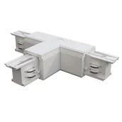 Lampy pozostałe - TRINITY łącznik T trójnik lewy biały do szyny 3-fazowej natynkowej - miniaturka - grafika 1