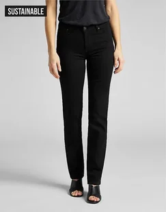 Lee Marion Straight Damskie Spodnie Jeansowe Black Rinse L301Fs47-W40 L31 - Spodnie damskie - miniaturka - grafika 1