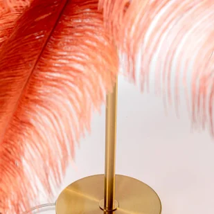 KARE Feather Palm lampa stołowa z piórami, rdza - Lampy stojące - miniaturka - grafika 3