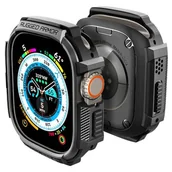 Akcesoria do smartwatchy - Spigen Etui Rugged Armor do Apple Watch Ultra 49mm, czarne - miniaturka - grafika 1