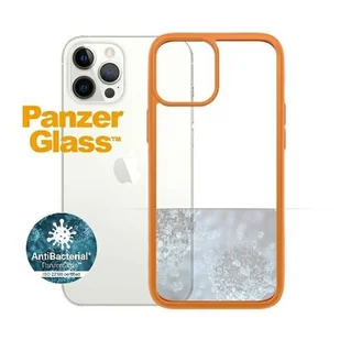 PanzerGlass Obudowa dla telefonów komórkowych ClearCase Antibacterial na Apple iPhone 12 Pro Max 0284) Pomarańczowy - Etui i futerały do telefonów - miniaturka - grafika 1