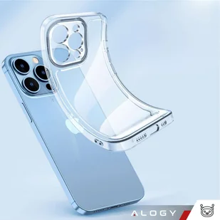 Etui do iPhone 15 Pro obudowa Case silikonowe przezroczyste ochrona aparatu osłona obiektywów Alogy Slim - Etui i futerały do telefonów - miniaturka - grafika 13
