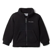 Kurtki i płaszcze dla chłopców - Columbia Młodzieżowy chłopięcy Rugged Ridge Ii Sherpa pełny zamek błyskawiczny polar wytrzymały Ridge II Sherpa polar z pełnym zamkiem błyskawicznym Czarny M - miniaturka - grafika 1