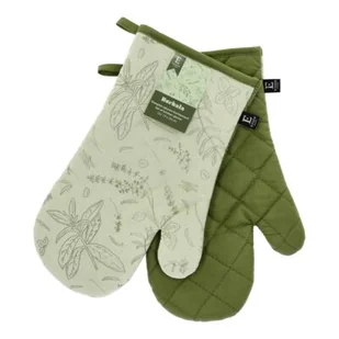 Rękawice kuchenne Herbals zielony - Fartuchy i rękawice kuchenne - miniaturka - grafika 1