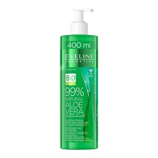 Eveline Eveline Bio Organic Natural Aloe Vera 400ml multifunkcyjny hydrożel do twarzy i ciała - Kosmetyki do pielęgnacji twarzy męskie - miniaturka - grafika 1