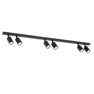 Flash lampa sufitowa (spot) 6xGU10 czarna 1312/6 - Lampy sufitowe - miniaturka - grafika 1