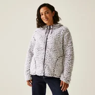 Bluzy sportowe damskie - Regatta Damski polar z kapturem Zelpha Fluffy Fioletowy, Rozmiar: 44 - miniaturka - grafika 1