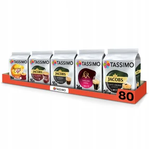 Kapsułki Tassimo BigPack kaw czarnych, espresso, 80 kapsułek - Kawa w kapsułkach i saszetkach - miniaturka - grafika 1