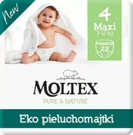 Pieluchy - Moltex pieluchomajtki elastyczne Pure & Nature Maxi 7 12 kg 22 szt.) - miniaturka - grafika 1