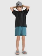 Kąpielówki dla chłopców - 4F Spodenki plażowe boardshorty chłopięce - turkusowe 158/164 (12-14 lat) - miniaturka - grafika 1