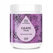 Maski do włosów - RONNEY Oil System Professional Grape Mask - maska do włosów wysokoporowatych, 1000ml - miniaturka - grafika 1
