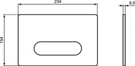 Przyciski spłukujące - Ideal Standard ProSys Oleas Przycisk WC biały R0126AC - miniaturka - grafika 1