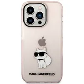 Etui i futerały do telefonów - Karl Lagerfeld Obudowa dla telefonów komórkowych IML Choupette NFT na Apple iPhone 14 Pro KLHCP14LHNCHTCP Różowy - miniaturka - grafika 1