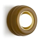 Lampy ścienne - Kinkiet TEVO G9 - bursztynowy - miniaturka - grafika 1