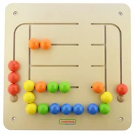Tablice dla dzieci - Masterkidz MASTERKIDZ Tablica Ścienna Edukacyjna Labirynt Koraliki ME03690 - miniaturka - grafika 1