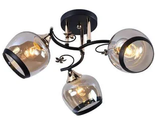 Czarno-złoty nowoczesny potrójny żyrandol - 5X A274 T1-K89 - Lampy sufitowe Czarno-złoty nowoczesny potrójny żyrandol - 5X A274 T1-K89 - Lampy sufitowe - miniaturka - grafika 1